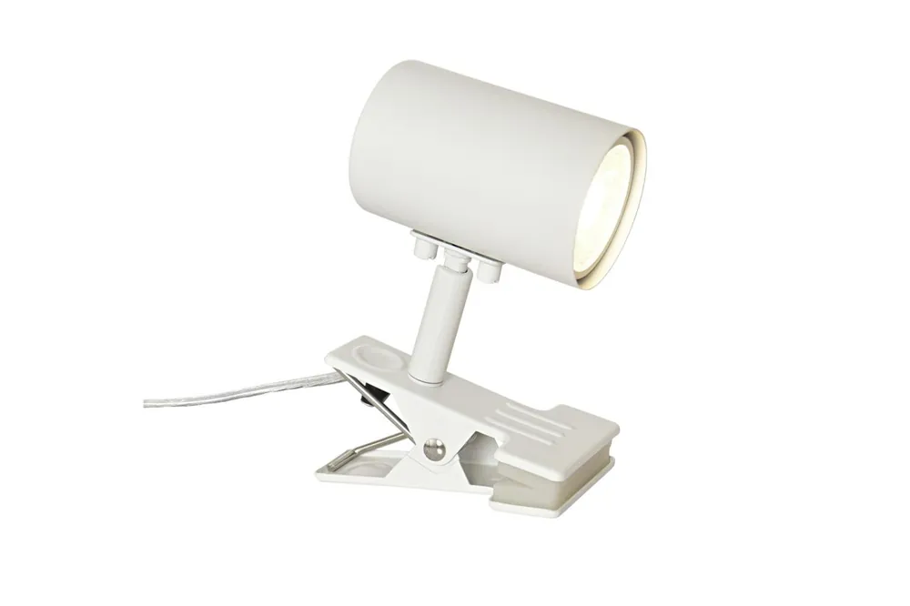 Fynd Hugin Klämlampa 15,5cm Vit