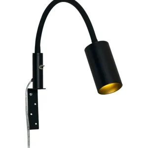 Begränsat antal HUGIN Sänglampa 30cm Svart