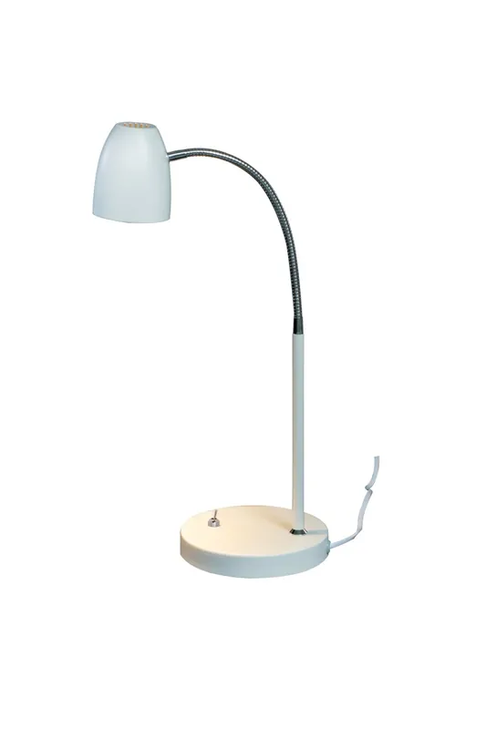 Endast idag SANDNES Bordslampa 44cm Vit/Krom