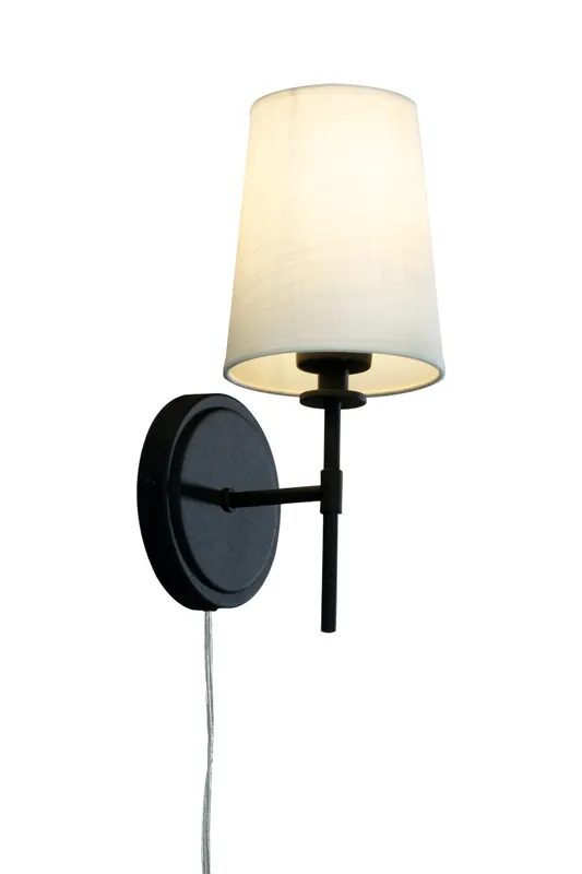 Erbjudande VERBIER Vägglampa 31cm Svart/Vit