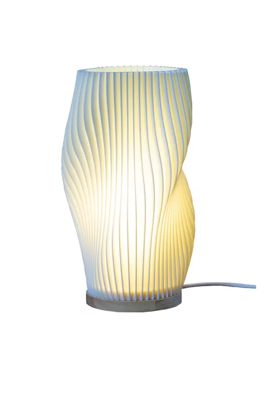 Endast denna vecka KORALL Bordslampa 28cm Trä/Vit