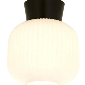 Utförsäljning VANJA Plafond 20cm Svart/Vit