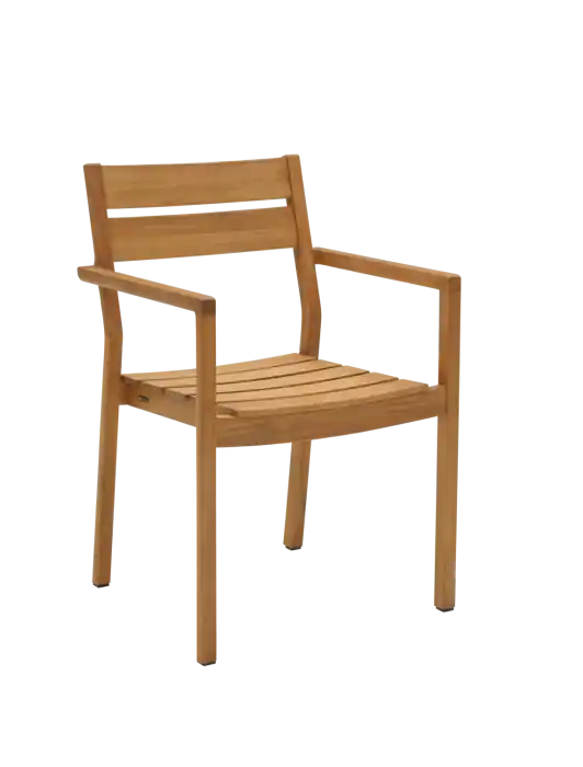 Delia Teak Karmstol Natur - Brafab - Bonus Möbler Snabb leverans