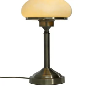 AUGUST Bordslampa 38cm Antik/Beige Utförsäljning