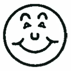 Begränsat erbjudande Kontrollstämpel Ø12 mm "Glad Gubbe" - Colop Printer, Svart
