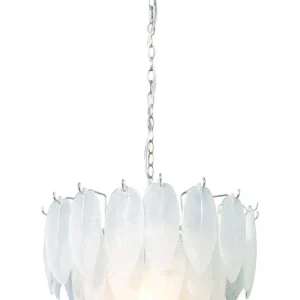ADRIANA Taklampa 43cm Vit/Krom Kampanjpris