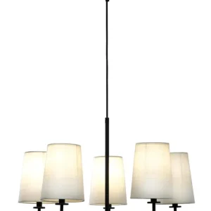 VERBIER Taklampa 5L 58cm Svart/Vit Bästa pris