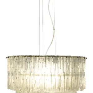 ABELONE Taklampa 47cm Krom/Klar Endast idag