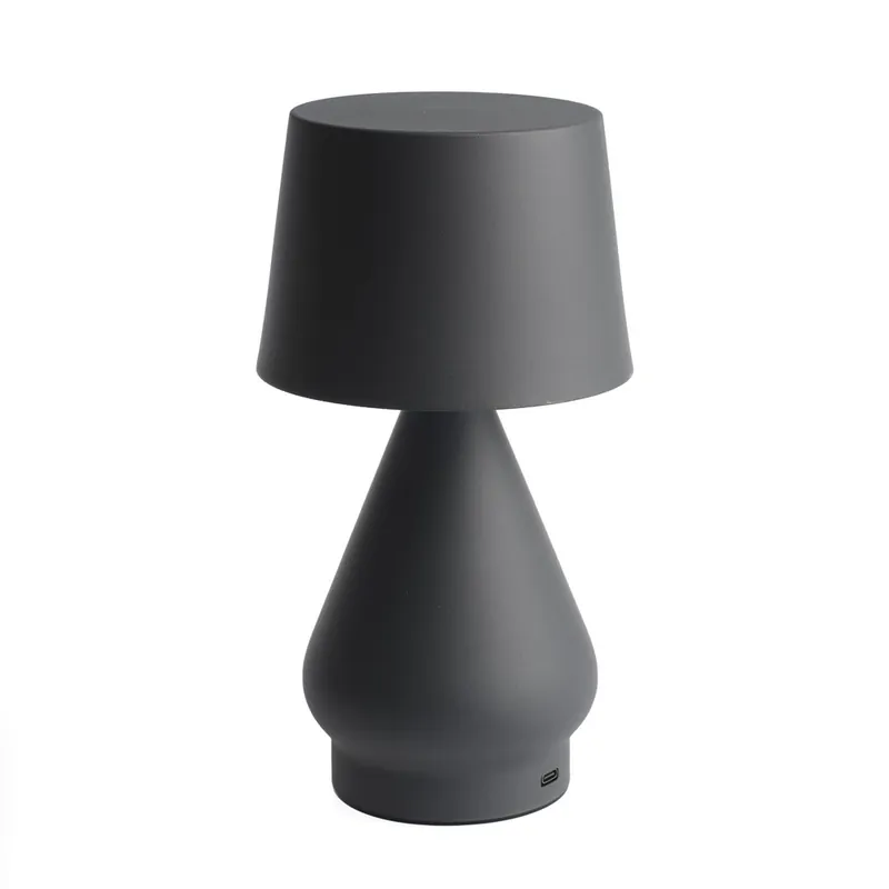 NO CABLE Bordlampa USB-Laddbar 23,5 cm Grå Fri frakt