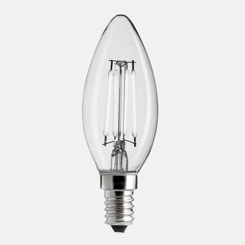 Billig E14 UNI-WHITE Kronljus 4W 2700K 300lm Dimbar
