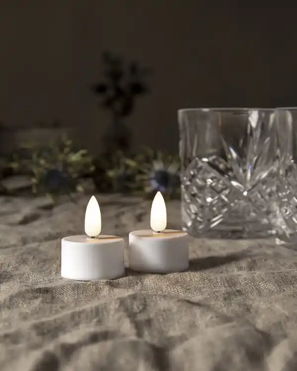 Billig LED Värmeljus Flamme 2-pack