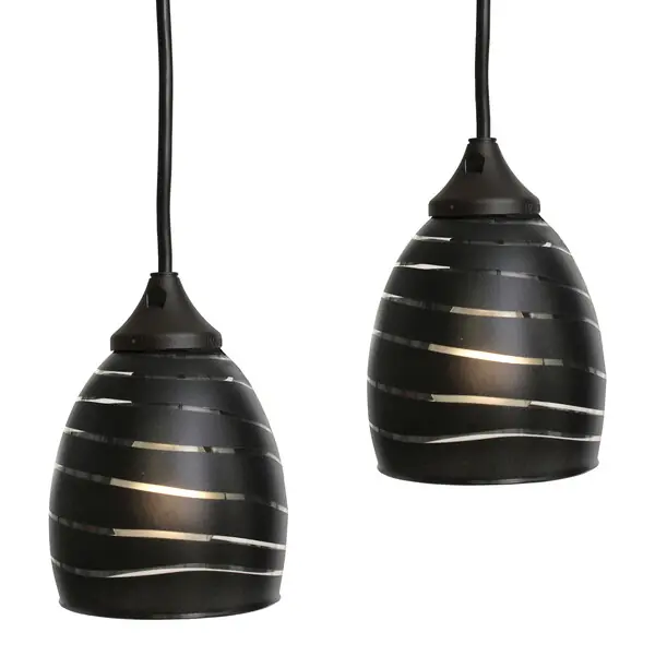 Populär Fönsterlampa klara ränder 2-pack