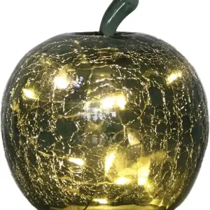 Expressleverans Dimbar bordslampa äpple i krackelerat glas