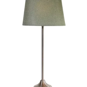 Komplett bordslampa med linneskärm Säker betalning