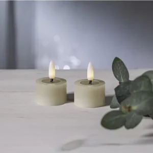 2-pack batteridrivna värmeljusLED Flamme flow 4 x 5 x 5 cm Endast denna vecka