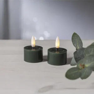 2-pack batteridrivna värmeljusLED Flamme flow 4 x 5 x 5 cm Billigare