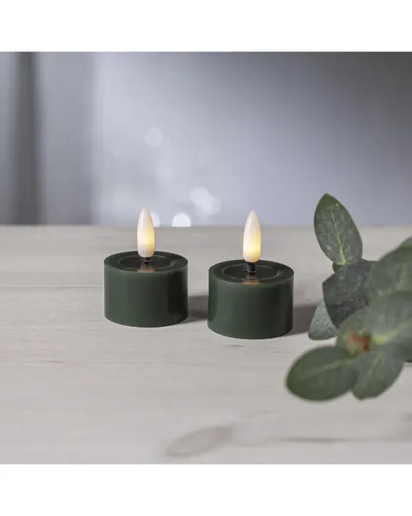 2-pack batteridrivna värmeljusLED Flamme flow 4 x 5 x 5 cm Billigare
