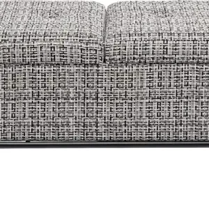 Bänk Buttons Förvaring, Salt & Pepper Struktur, 120cm Nyhet