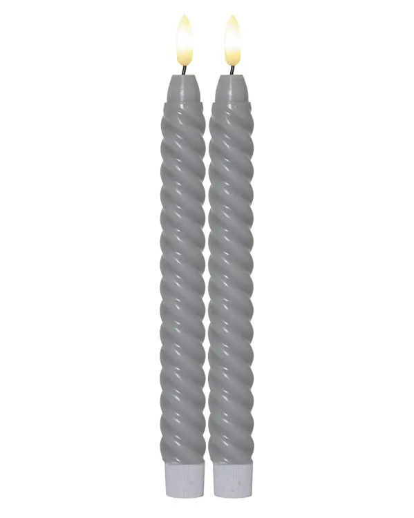 LED Antikljus 2-Pack Swirl Nyhet