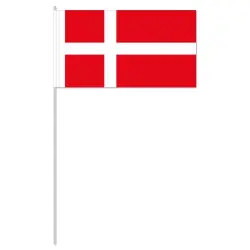 Säker betalning Dansk pappersflagga 21 x 15 cm