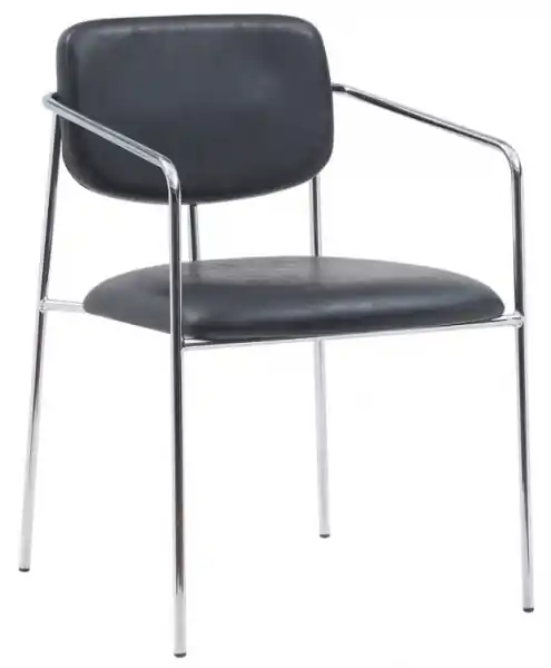 Rabatt Karmstol 'Ebba' - Svart/Silver