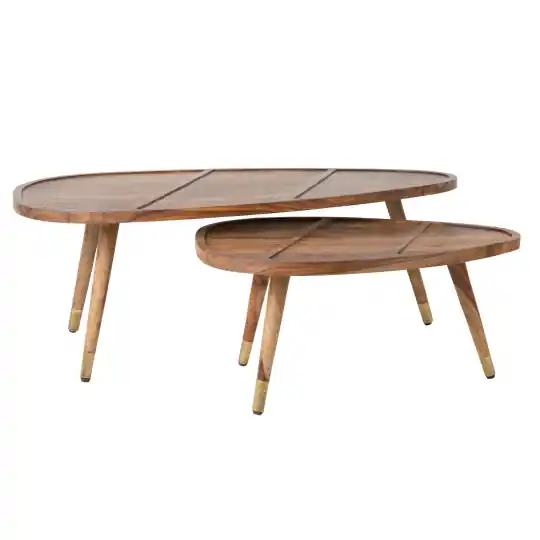 Soffbord 'Sham' 2set - Natur Expressleverans