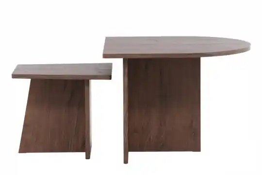 Soffbord 'Älvstrand' 2-delar - Mocka risnedsättning