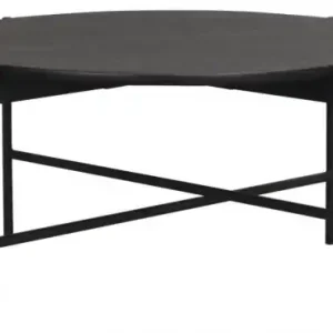 Soffbord 'Skye' Runt 89cm - Svart Lågt pris