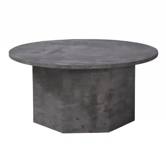 Soffbord 'Bilbao' Runt 80cm - Grå Premium