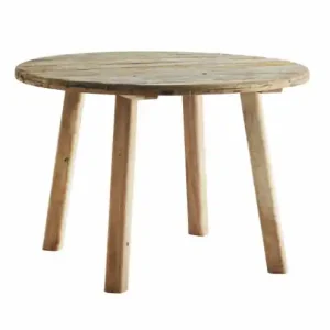 Rea Matbord 'Recycled' Runt 110cm - Natur/återvunnet trä