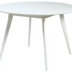 Snabb leverans Matbord 'Yumi' Runt 115cm - Vit