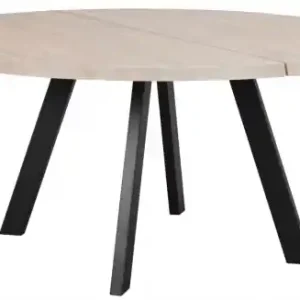 Begränsad tid Matbord 'Fred' Runt 160cm - Vitpigmenterad