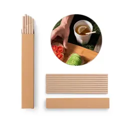 Begränsad tid LAMONE. Set av 10 kraft papper sugrör