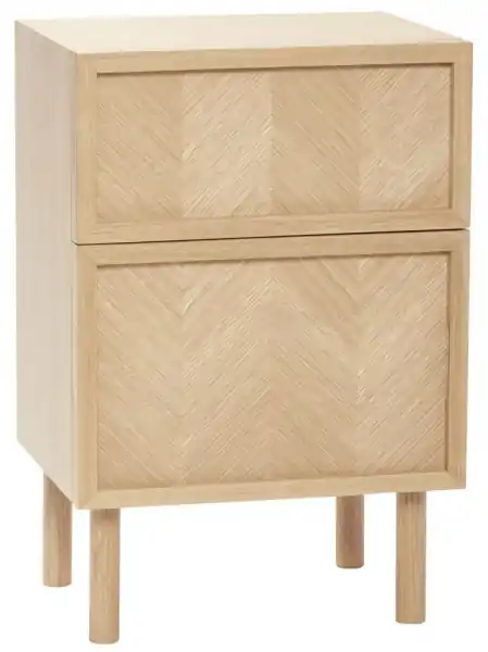 Snabb frakt Sidobord 'Herringbone' - Natur