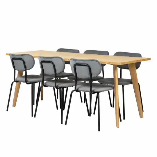 Matgrupp 'Nordisk Kungsholmen' - 1 Bord & 6 Stolar Billig