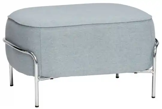 Endast denna vecka Sittpuff - Blå/Krom