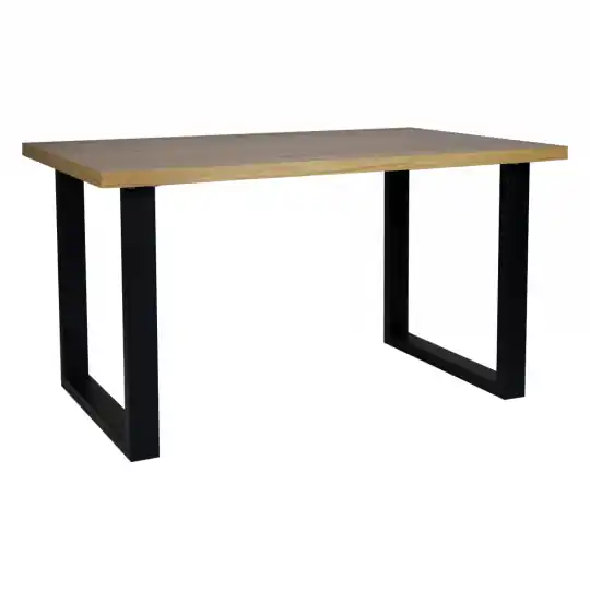 Premium Matbord 'Radus' 140x85cm - Ek/Svart