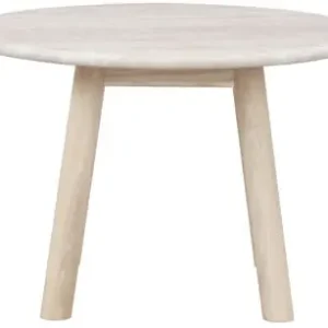 Soffbord 'Taransay' Runt 60cm - Beige/Vitpigmenterad Begränsat erbjudande