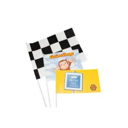 Nedsatt pris Pappersflagga med reklamtryck - 24x12 cm