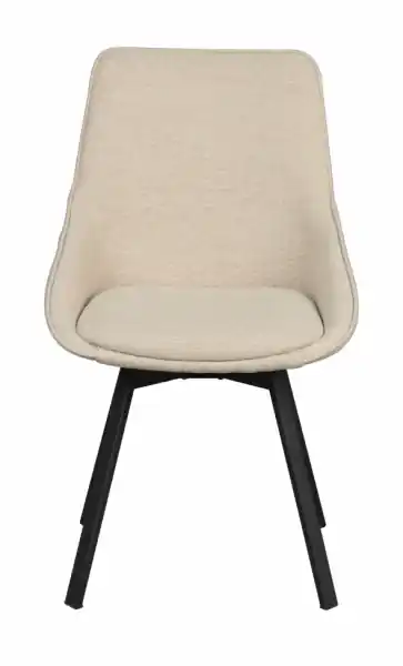 Fynd Stol 'Alison' - Ljusbeige/svart