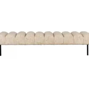 Bänk 'Jethro' - Beige/Svart Kundfavorit