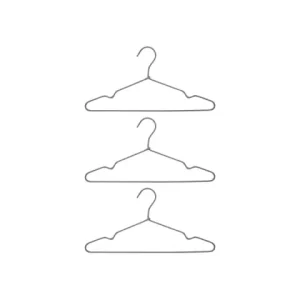 Billigare Galge 'Wire' 3-pack - Ljusgrå