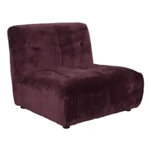 Premium Soffa 'Giada' 1-sits - Plommon