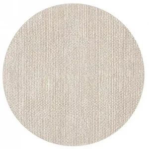 Begränsat antal Rund matta 'Avafors' - Beige
