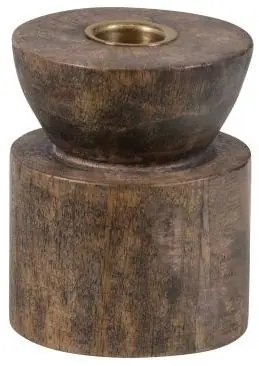 Billig Ljusstake 'Aiden' - Brun