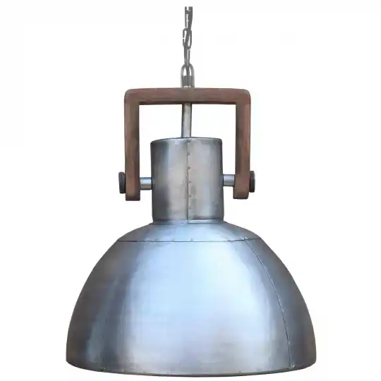 Taklampa 'Ashby Single' - Silver Rabatter