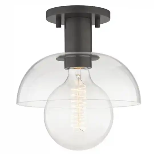Taklampa 'Glass Shade' - Svart Beställ idag