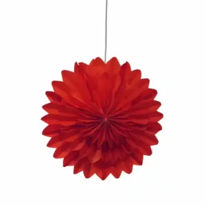Adventsstjärna 'Lotus' 45cm - Röd risnedsättning