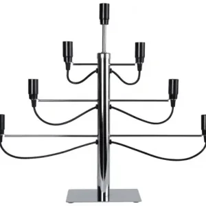 Adventsljusstake 'Milano' - Svart/Silver Trygg betalning