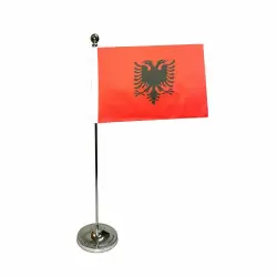 Fynd Bordsflagga Albanien